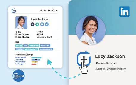 Full LinkedIn Profile in a Single Click - RECRU